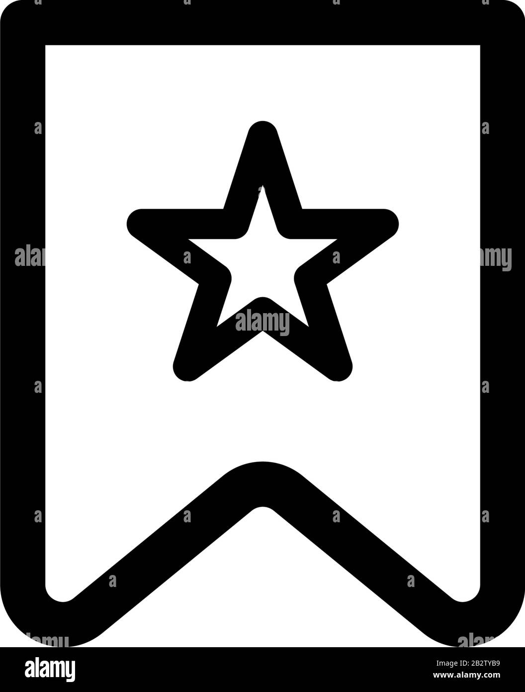 Modello vettore disegno icona segnalibro Illustrazione Vettoriale