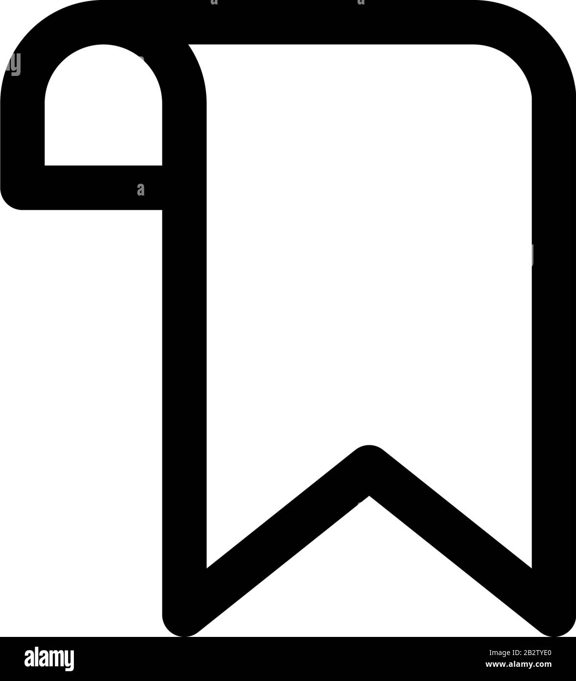 Modello vettore disegno icona segnalibro Illustrazione Vettoriale