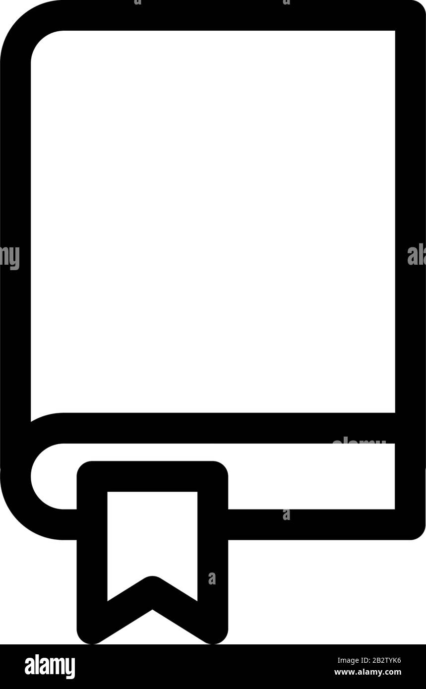 Modello vettore disegno icona segnalibro Illustrazione Vettoriale