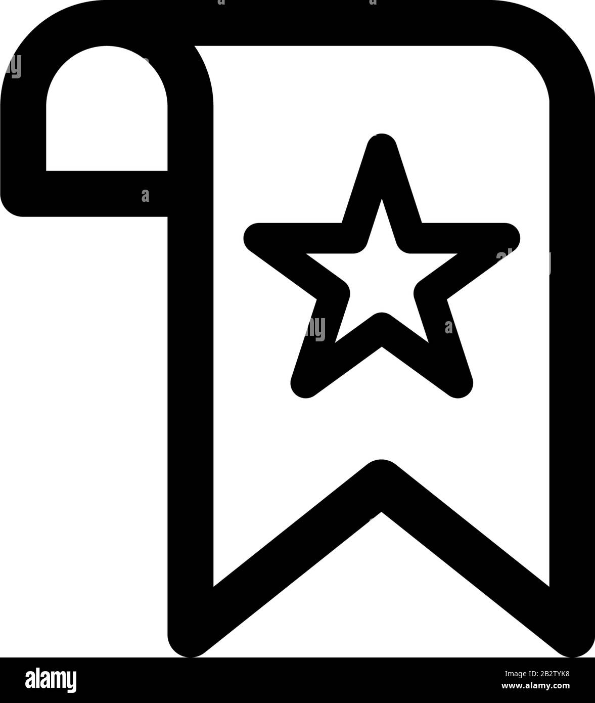 Modello vettore disegno icona segnalibro Illustrazione Vettoriale