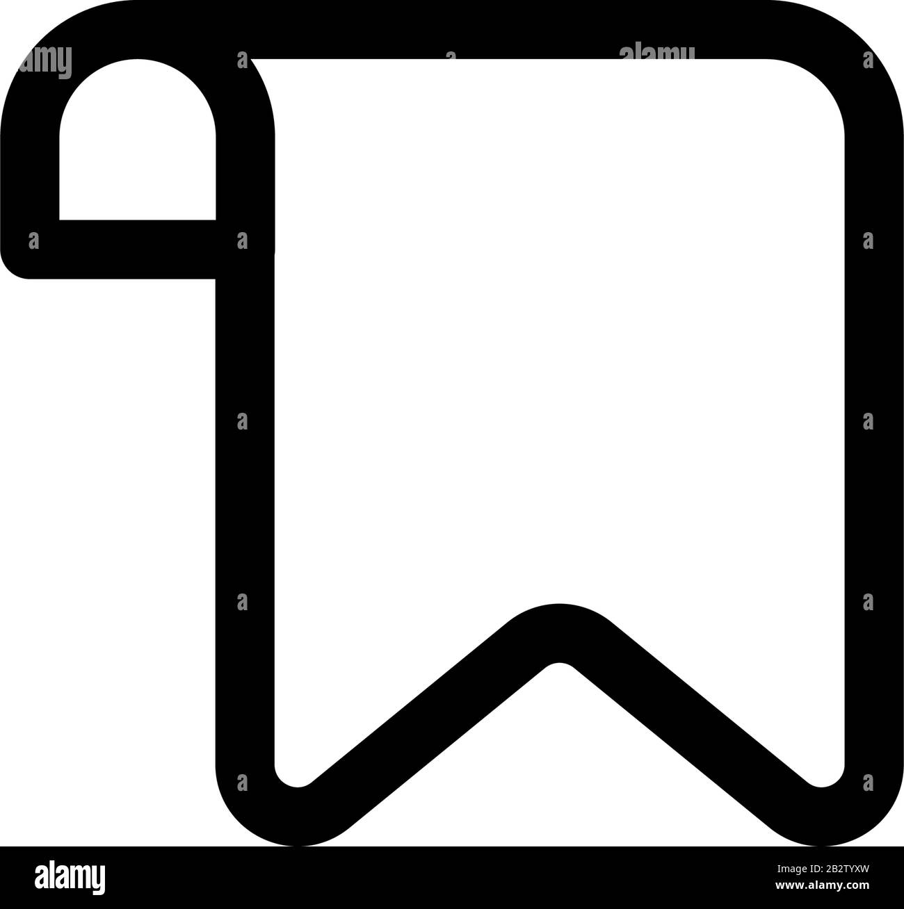 Modello vettore disegno icona segnalibro Illustrazione Vettoriale