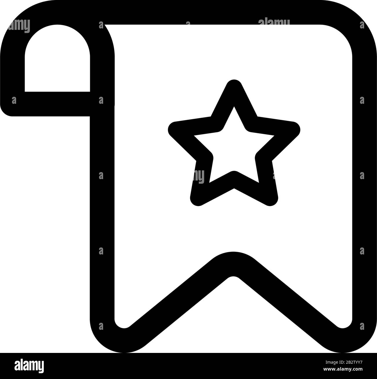 Modello vettore disegno icona segnalibro Illustrazione Vettoriale