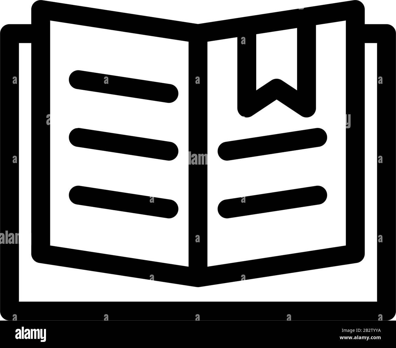 Modello vettore disegno icona segnalibro Illustrazione Vettoriale