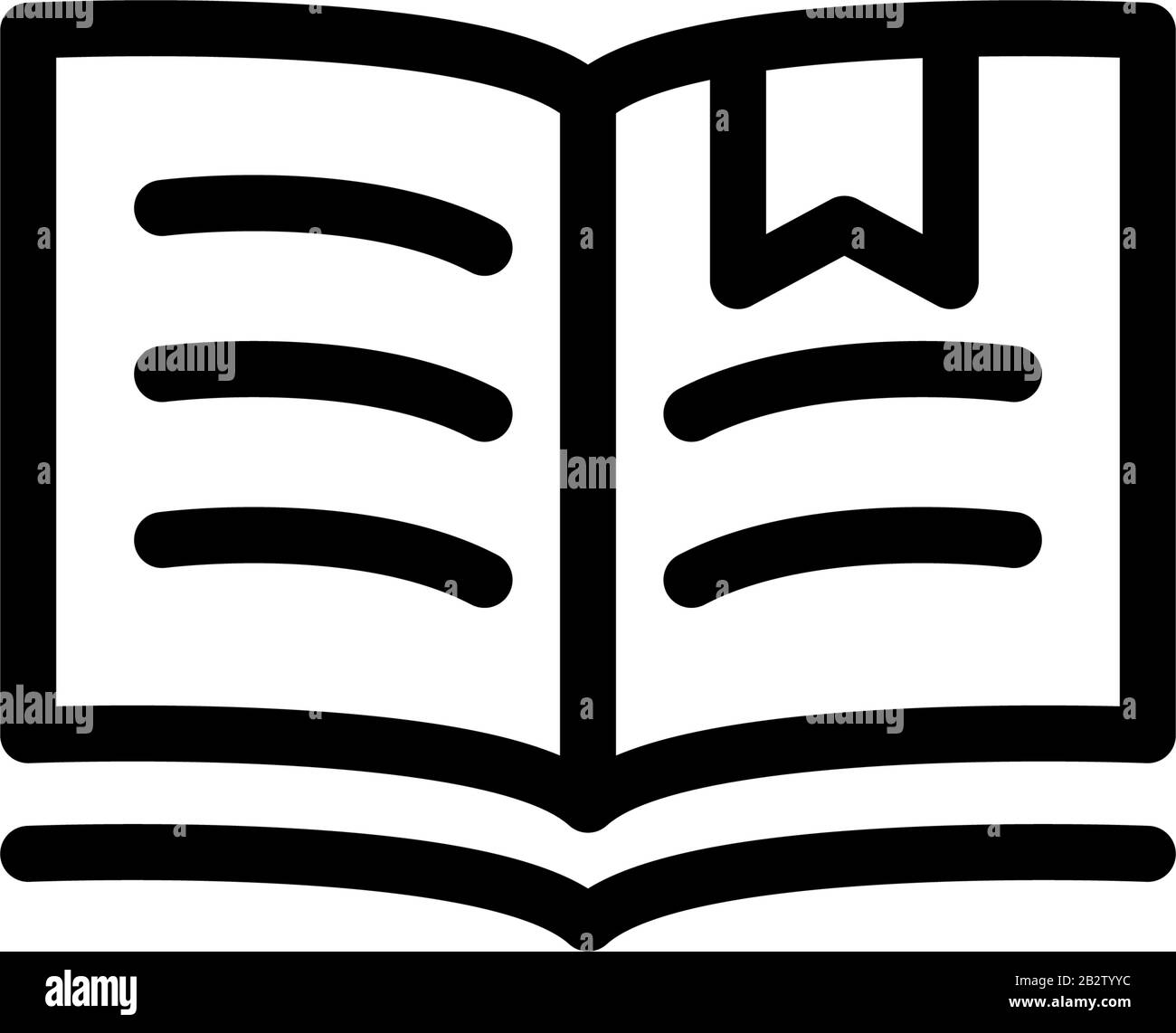 Modello vettore disegno icona segnalibro Illustrazione Vettoriale