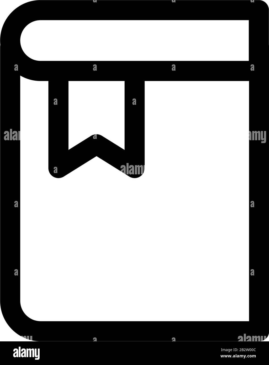 Modello vettore disegno icona segnalibro Illustrazione Vettoriale