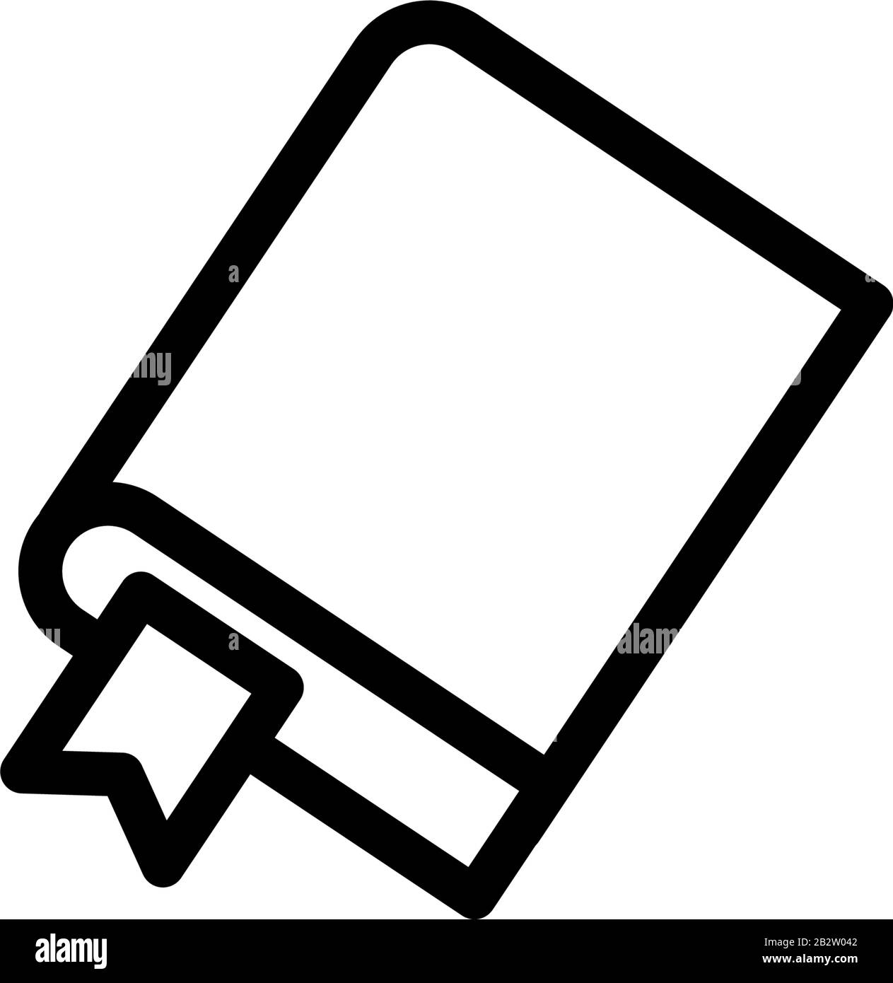 Modello vettore disegno icona segnalibro Illustrazione Vettoriale