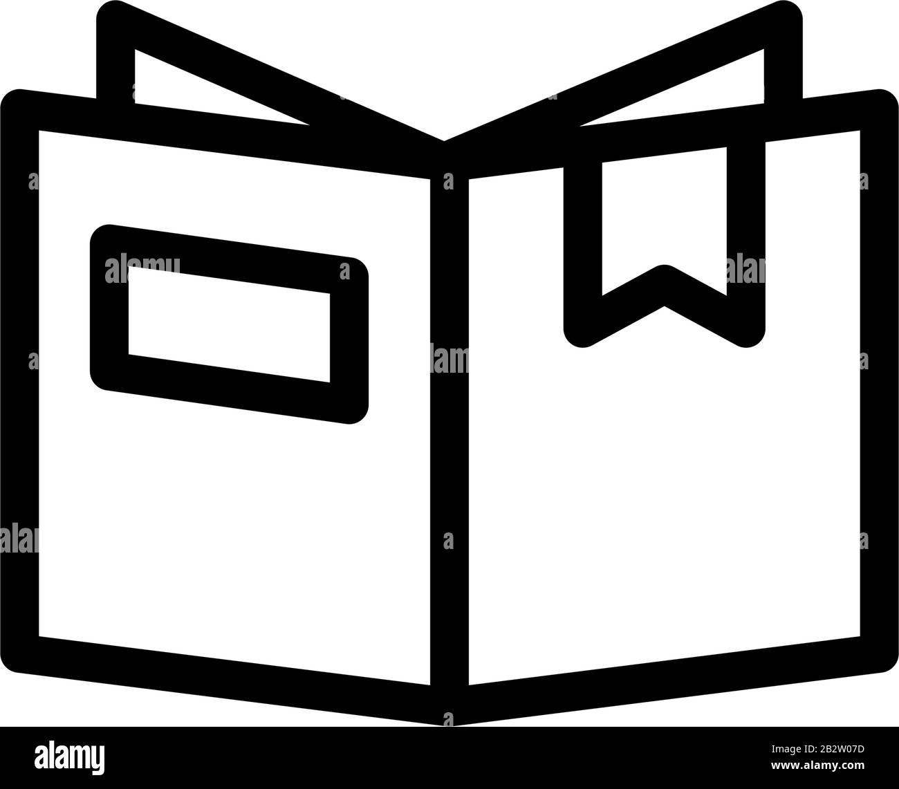 Modello vettore disegno icona segnalibro Illustrazione Vettoriale