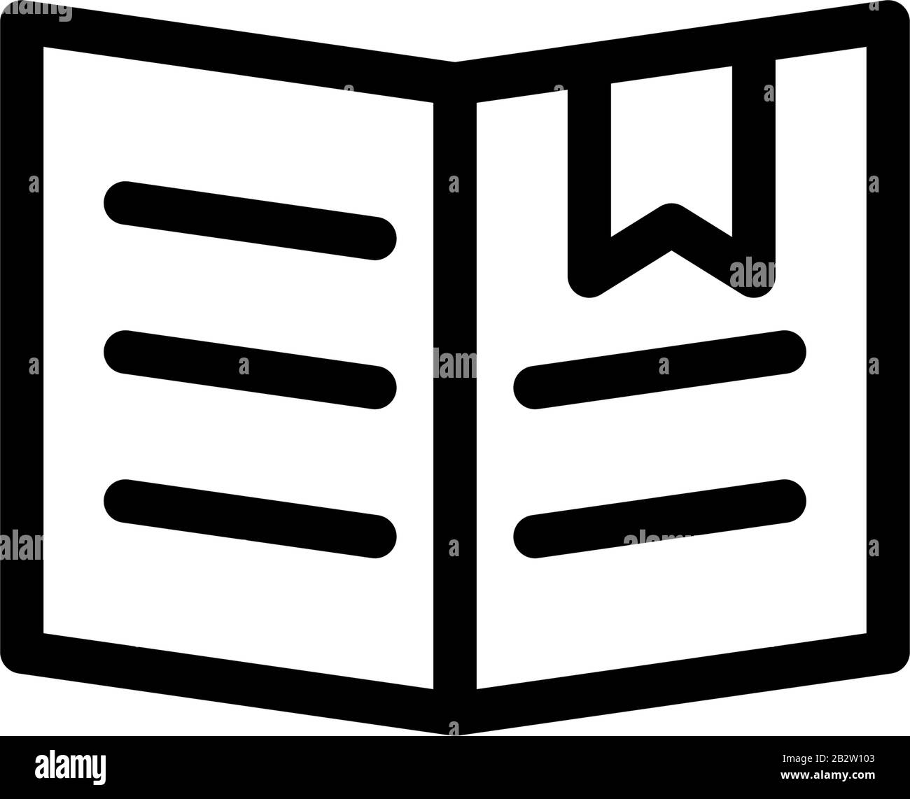 Modello vettore disegno icona segnalibro Illustrazione Vettoriale