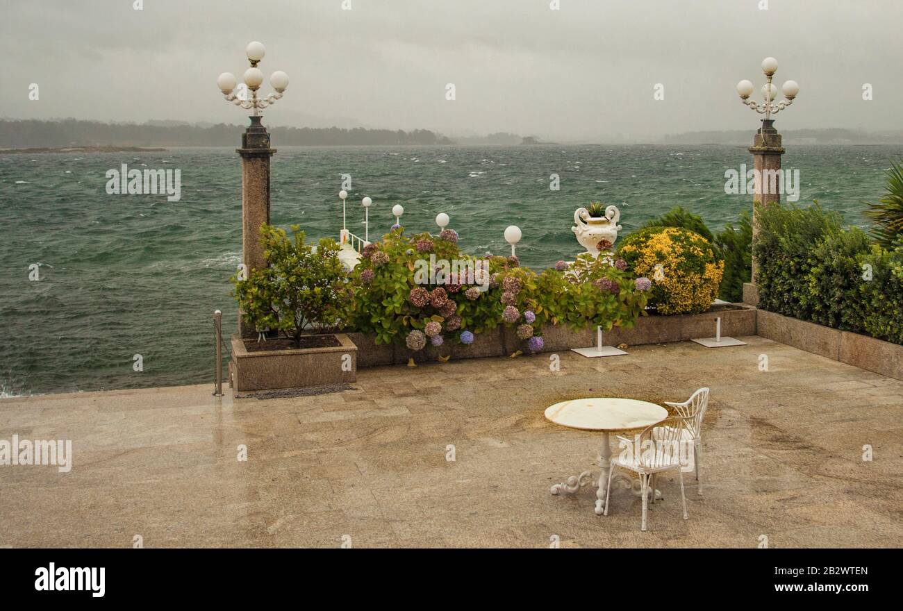 Rias Baixas, Galizia, Spagna, nessun popolo Foto Stock