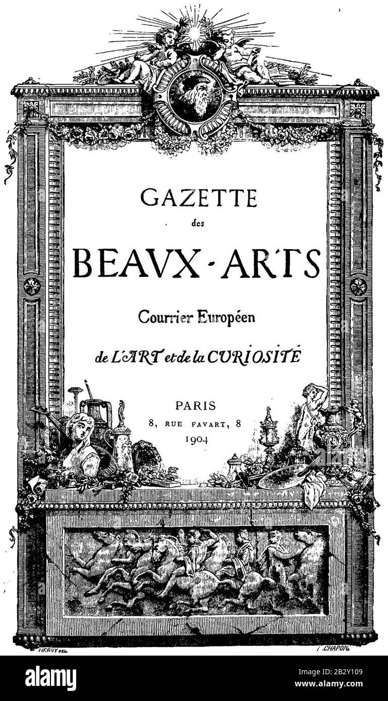 Gazette des Beaux-Arts, vol 32 - 1904 (pagina 408 crop). Foto Stock