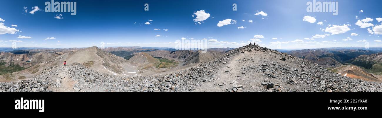Sentiero che corre alle Vette di Torreys e Grays in Colorado, Stati Uniti Foto Stock