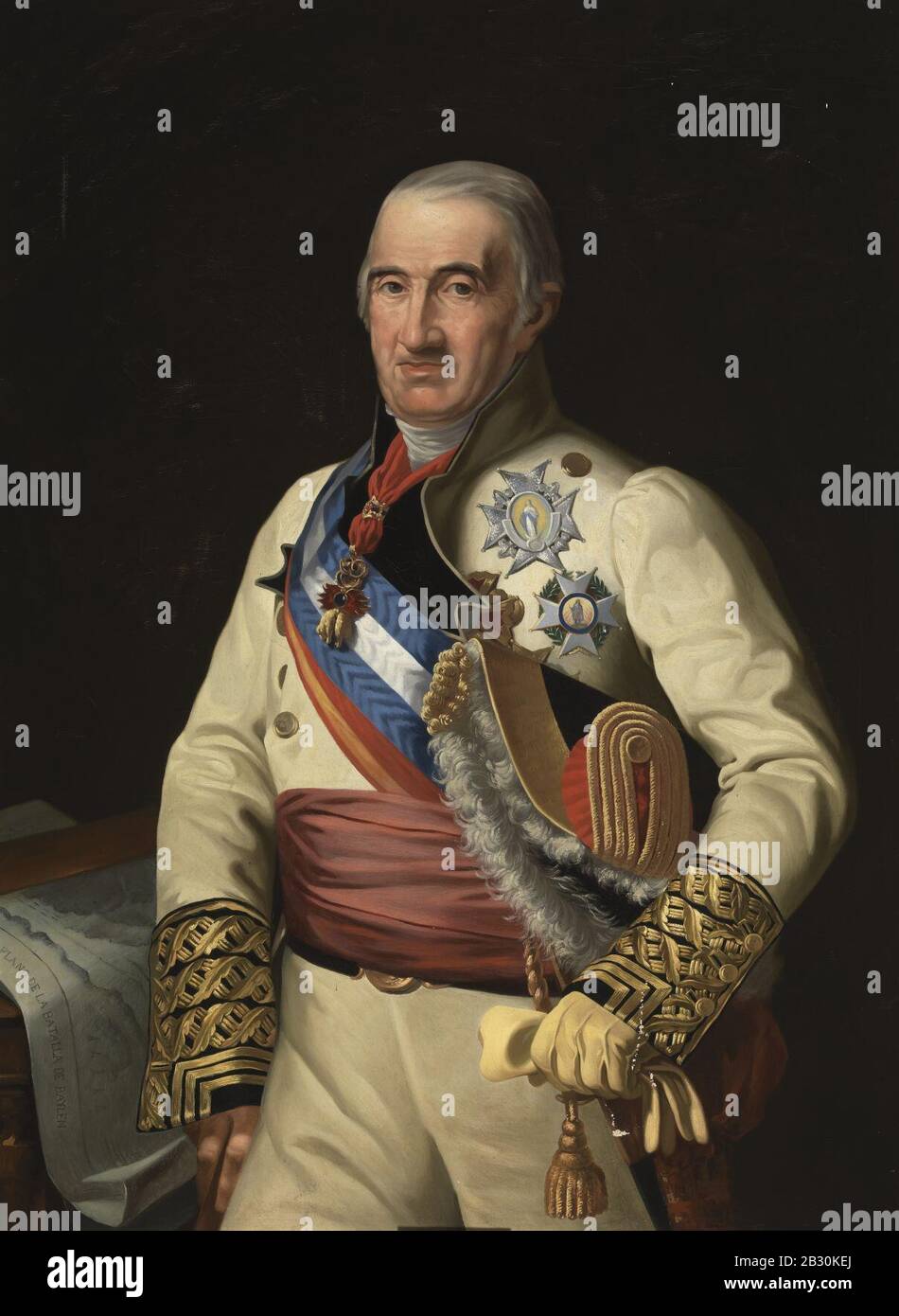 Generale Francisco Javier Castaños (Museo Del Prado). Foto Stock