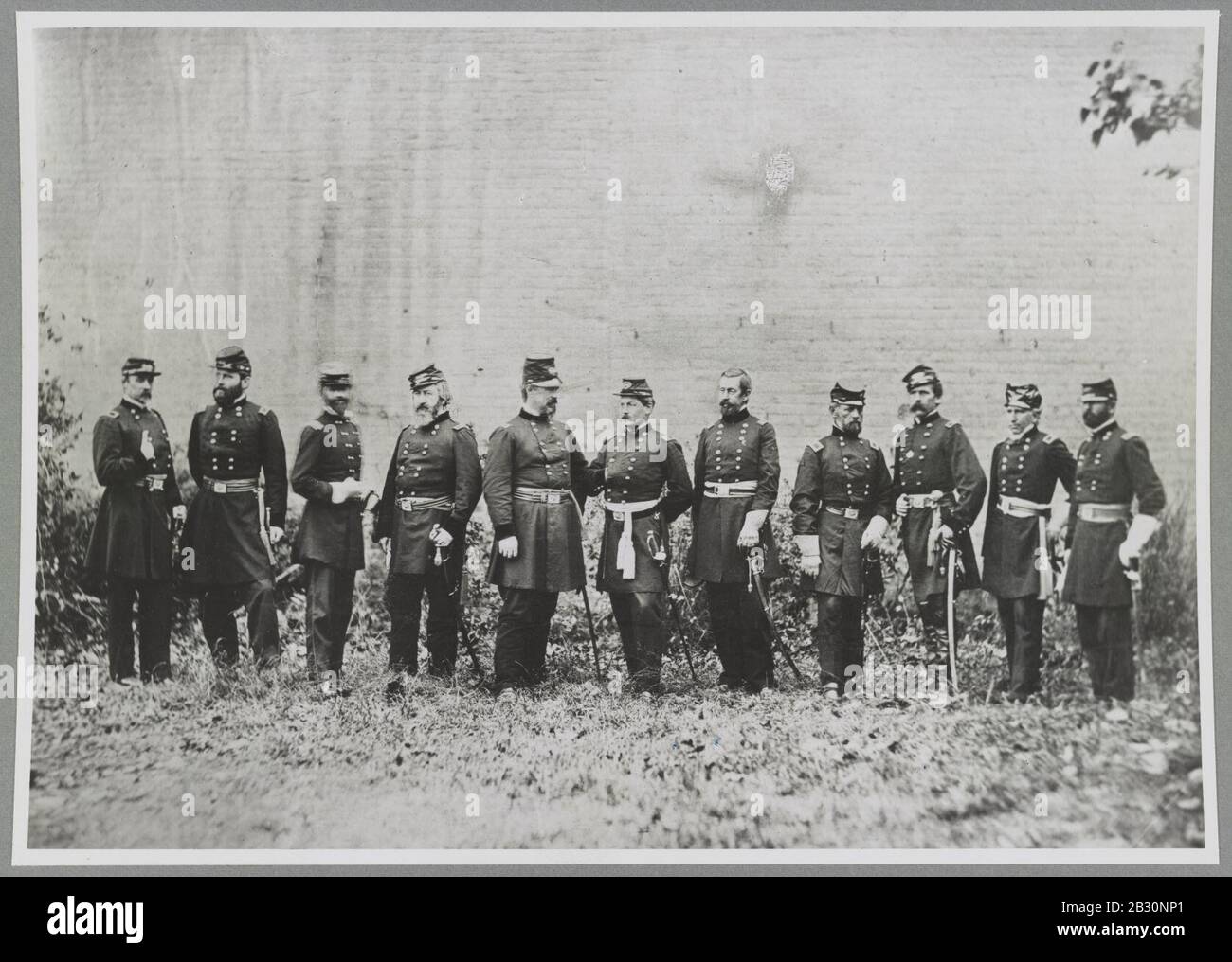 Generale McClellan e Generali delle Divisioni Foto Stock