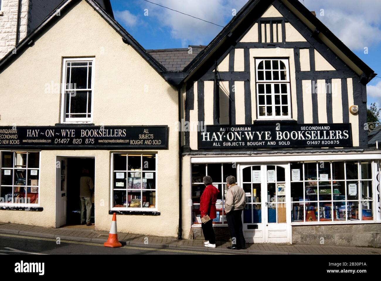 Librerie a Hay-on-Wye, Powys, Galles Foto Stock