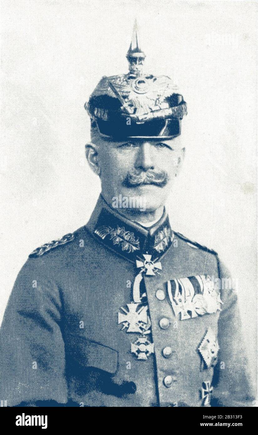 Generalleutnant Richard Schmundt (1856-1927). Foto Stock