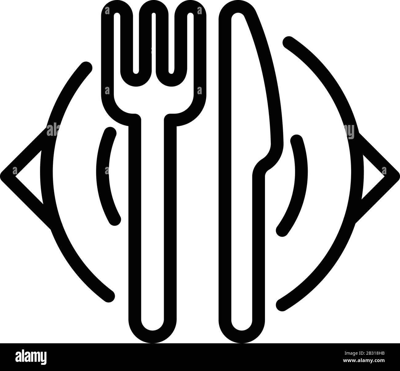 Cerimonia nuziale piatti icona, stile di contorno Illustrazione Vettoriale