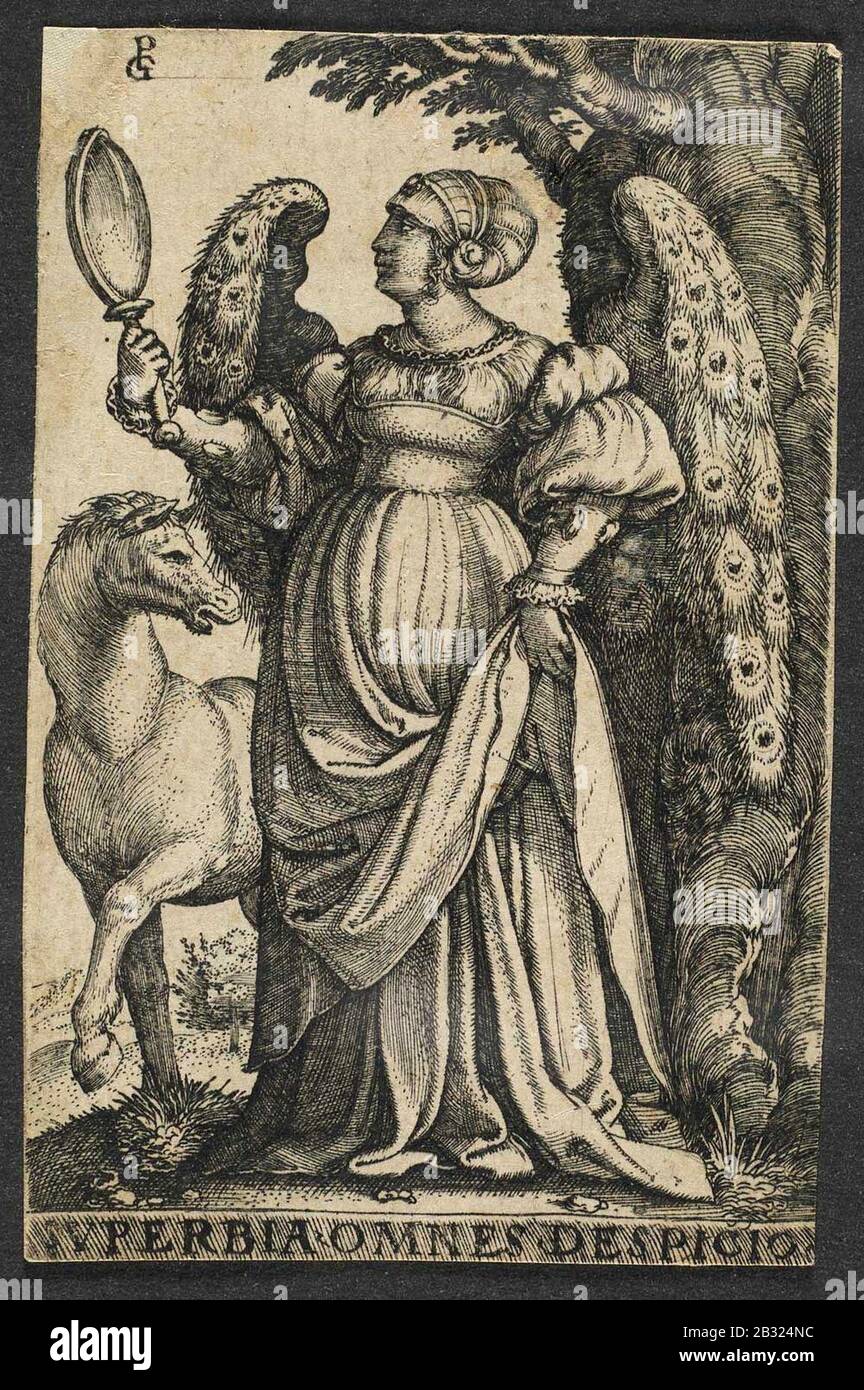 Georg Pencz - A Soberba. Foto Stock