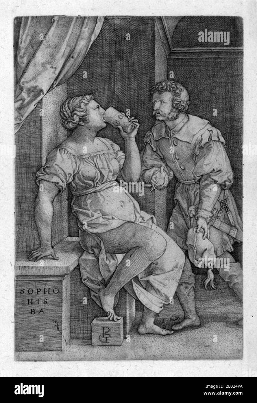 Georg Pencz Sophonisbe. Foto Stock