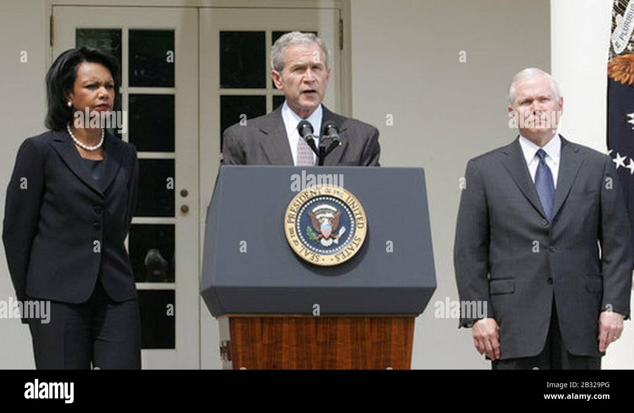 George Bush - 13 Agosto 2008. Foto Stock