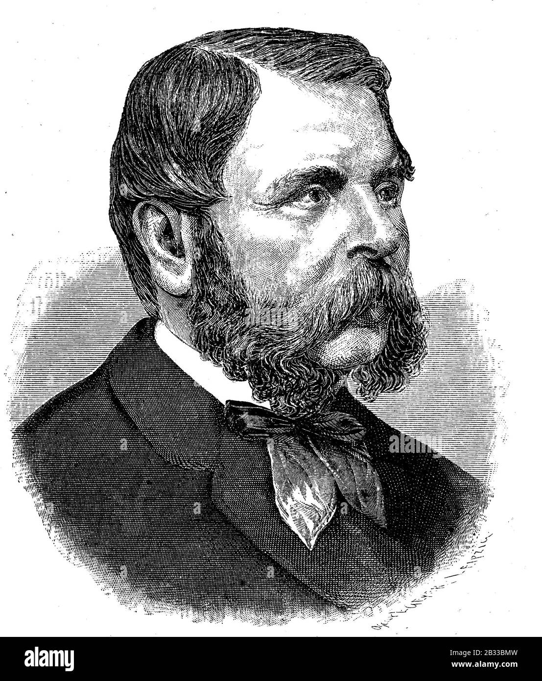 William Henry Waddington (11 dicembre 1826 – 13 gennaio 1894) è stato un . Dicembre 1826 - 13. Januar 1894) guerra ein französischer Staatsmann, der 1879 als Premierminister und als Botschafter Frankreichs fungierte, Historisch, riproduzione digitale migliorata di un originale del 19th secolo / digitale Reproduktion einer Originalvorlage aus dem 19. Jahrhundert, Foto Stock