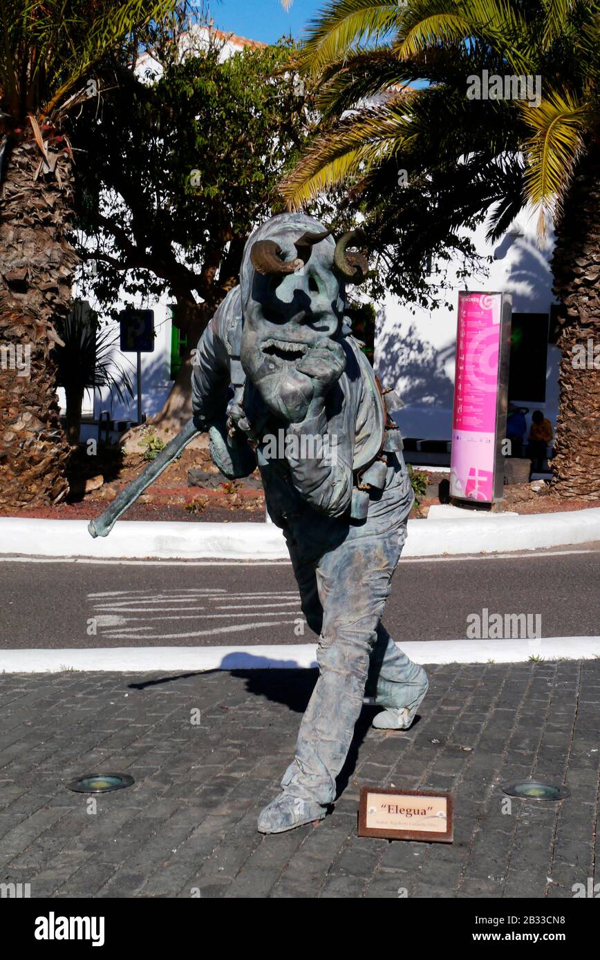 Elegua Di Rigoberto Camacho Perez ,Teguise,Lanzarote,Isole Canarie,Spagna,Europa Foto Stock