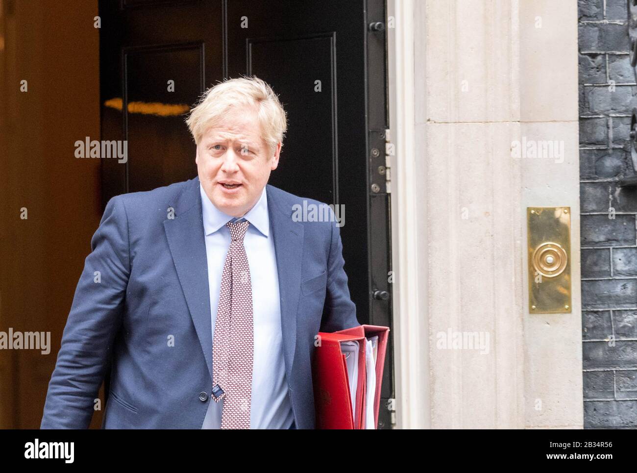 Londra, Regno Unito. 4th Mar, 2020. Boris Johnson Mp Pc Prime Minister Lascia 10 Downing Street, London Credit: Ian Davidson/Alamy Live News Foto Stock