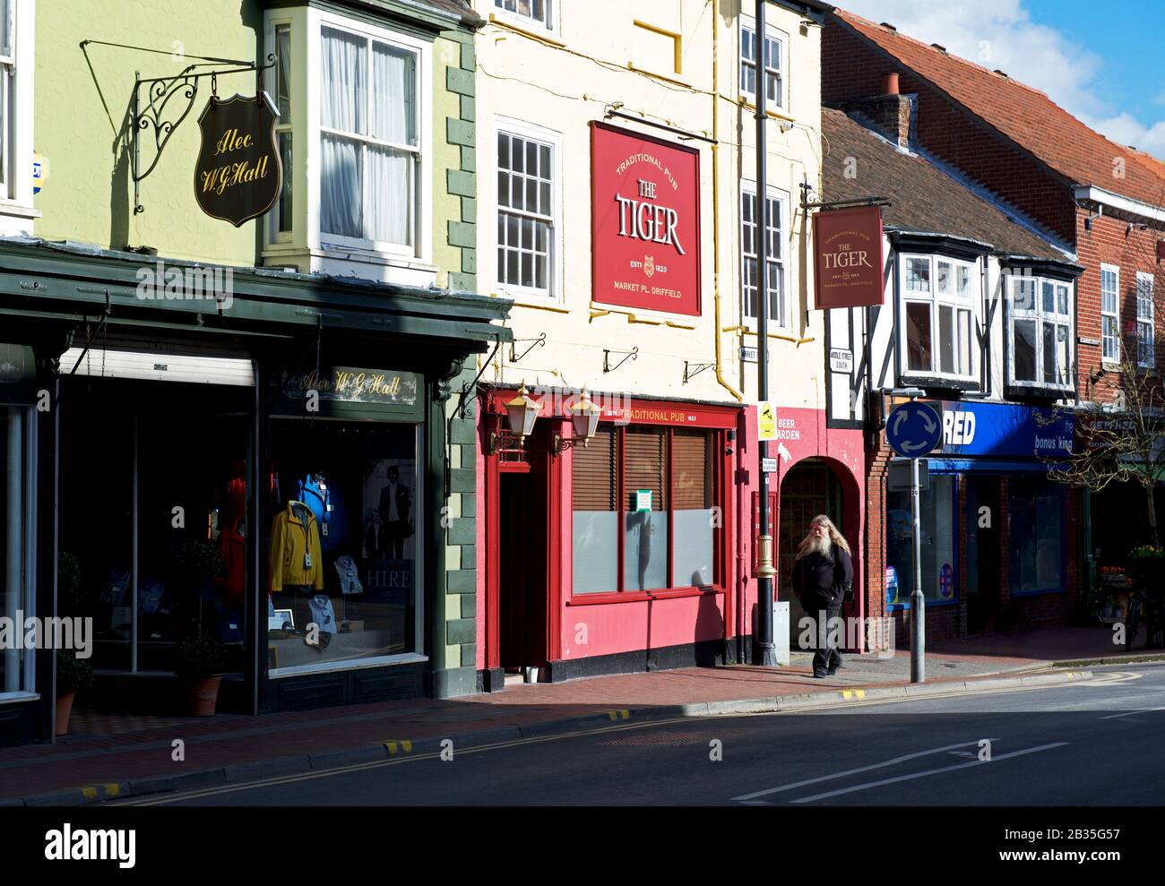 Il pub Tiger a Driffield, East Yorkshire, Inghilterra UK Foto Stock