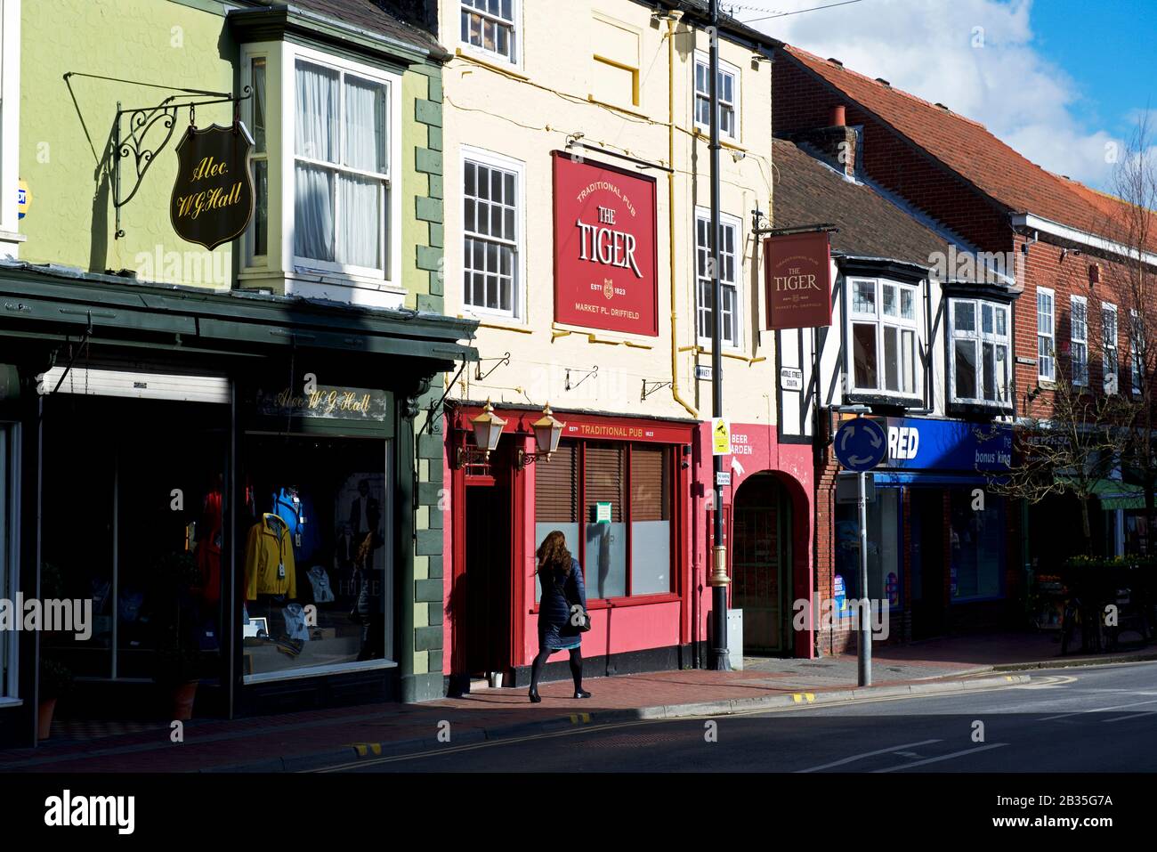 Il pub Tiger a Driffield, East Yorkshire, Inghilterra UK Foto Stock
