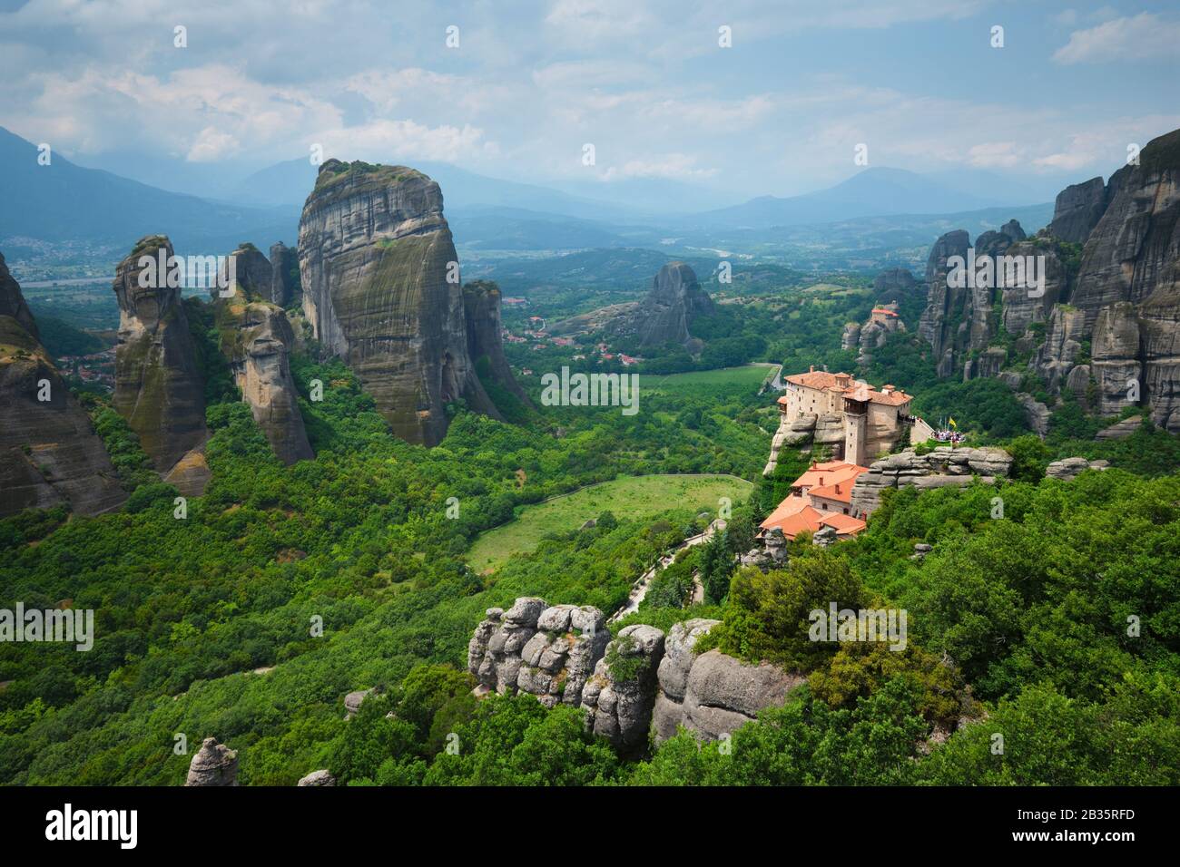 I monasteri di Meteora, Grecia Foto Stock