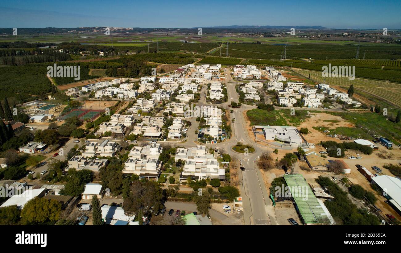 Mishmarot è un kibbutz nel nord di Israele vicino alla città di Pardes Hanna-Karkur - Israele Foto Stock