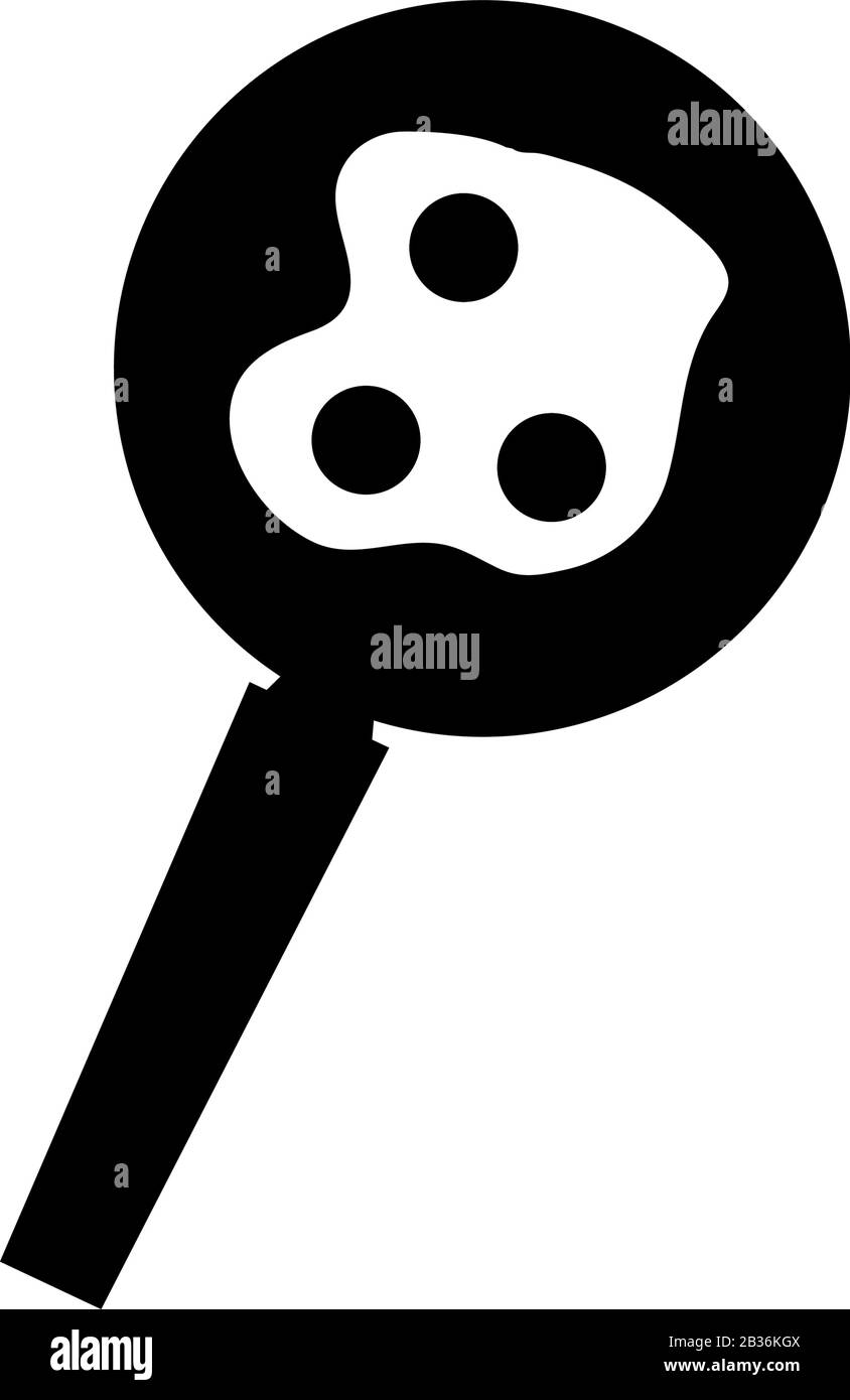 icona di uovo fritto illustrata in vettore su sfondo bianco Illustrazione Vettoriale