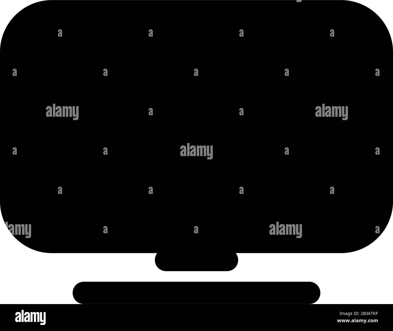 Monitor icona disegno modello vettoriale Illustrazione Vettoriale