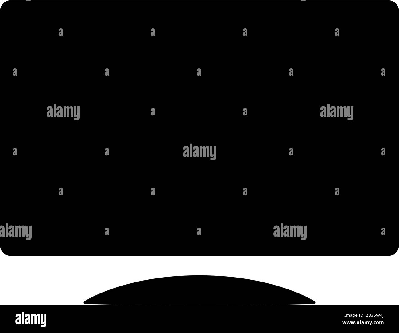 Monitor icona disegno modello vettoriale Illustrazione Vettoriale