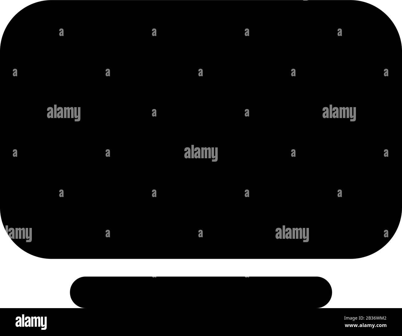Monitor icona disegno modello vettoriale Illustrazione Vettoriale