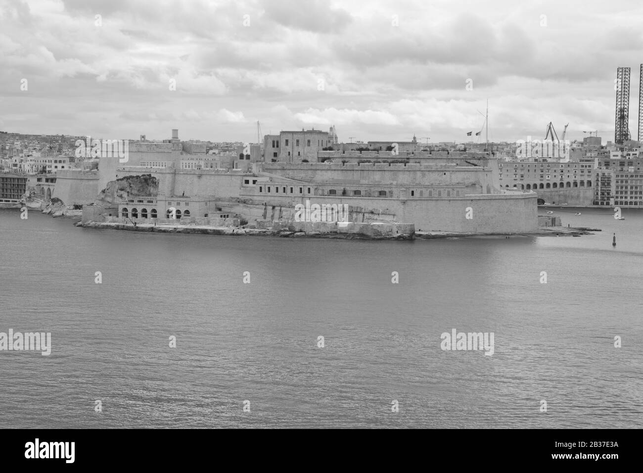 Il Grand Harbour di Malta. Foto Stock