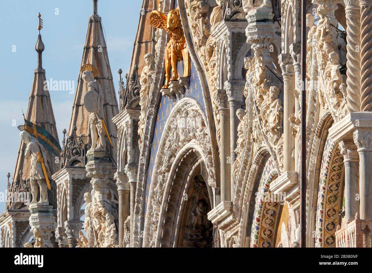 Basilica di San Marco, Piazza San Marco (San Marco) Venezia, Italia Foto Stock