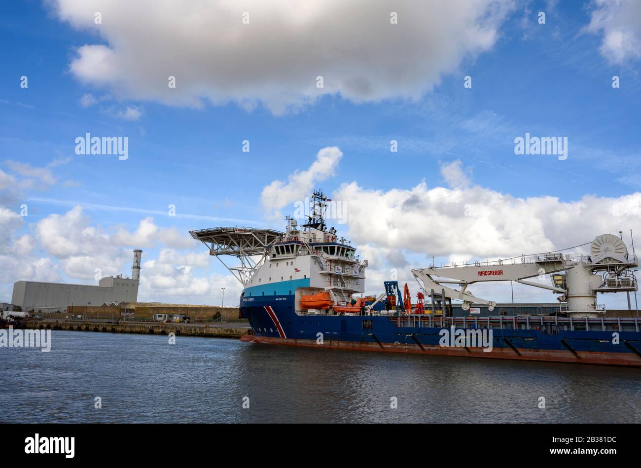 Le industrie offshore forniscono nave Ievoli Ivory Great Yarmouth Norfolk Foto Stock