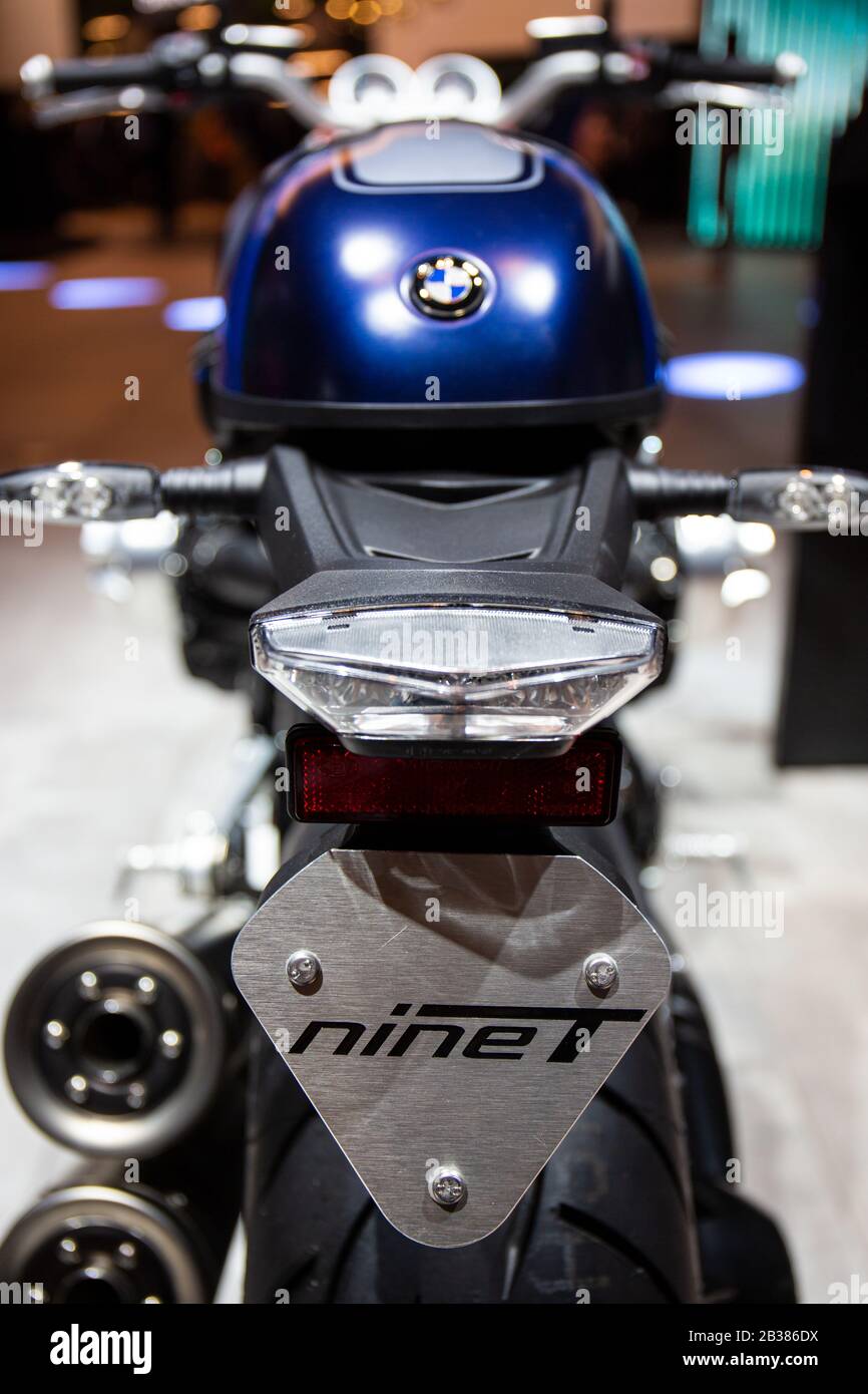 Francoforte Sul Principale, Germania. 10th settembre 2019. Francoforte International Motor Show 2019, IAA, Internationale Automobil Ausstellung: BMW R nineT moto in stile retrò. Credito: Christian Lademann Foto Stock