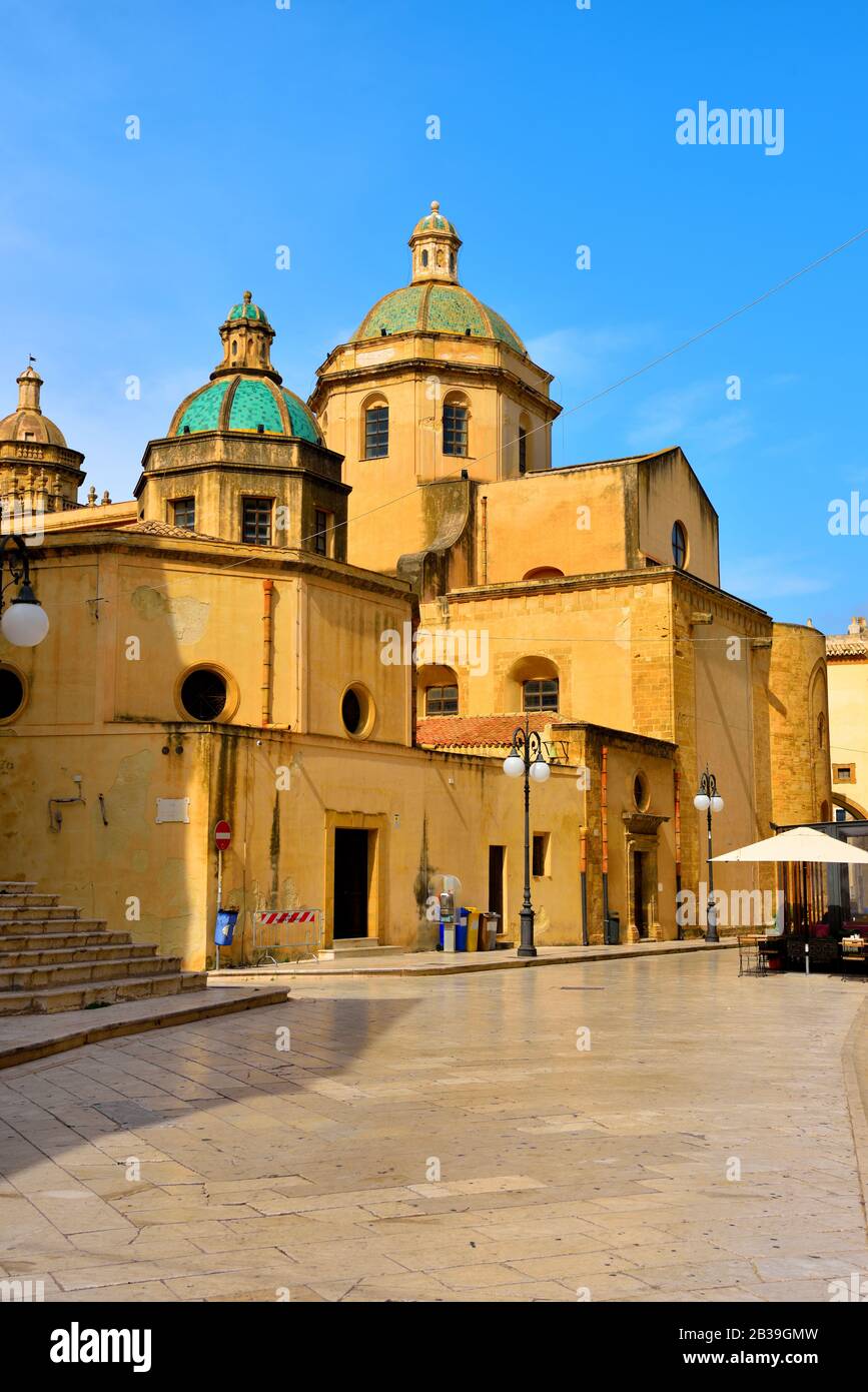 Cattedrale di Mazara del vallo Sicilia Italia Foto Stock