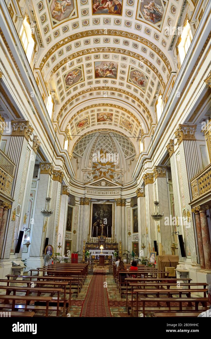 Interno della chiesa di Santa Caterina 20 2019 settembre Mazara del Vallo Sicilia Foto Stock