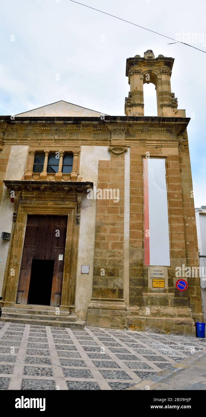 Chiesa di San Bartolomeo (san bartolomeo) sec VII, mazara del vallo sicilia italia Foto Stock
