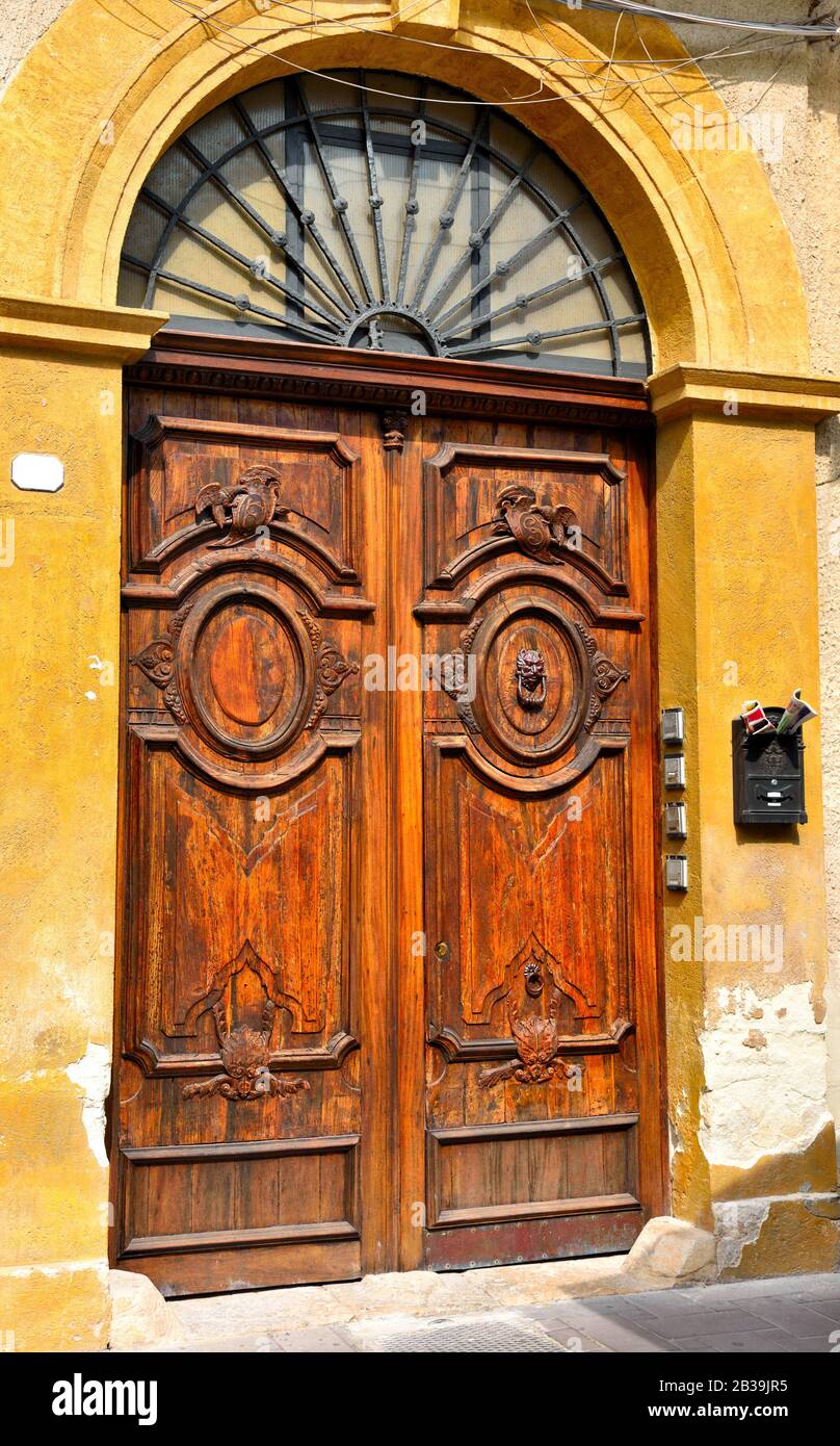 Il centro storico di Mazara del vallo Sicilia Italia Foto Stock
