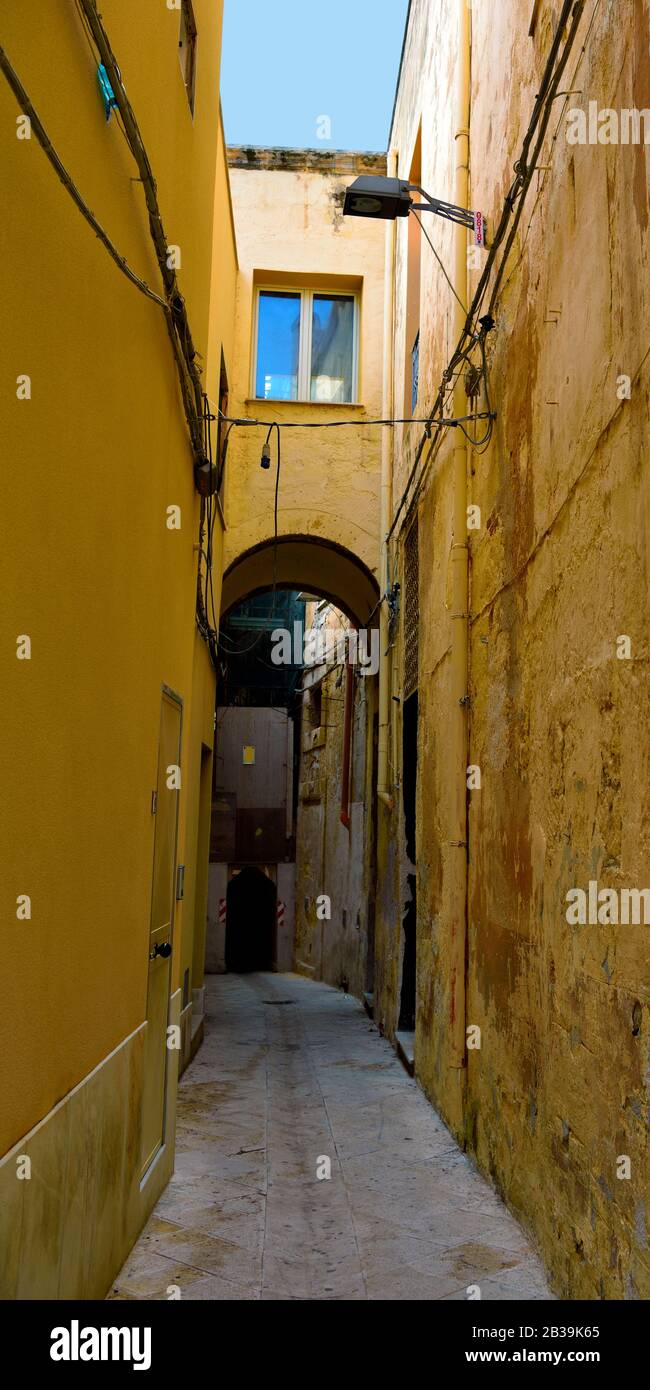 Il centro storico di Mazara del vallo Sicilia Italia Foto Stock