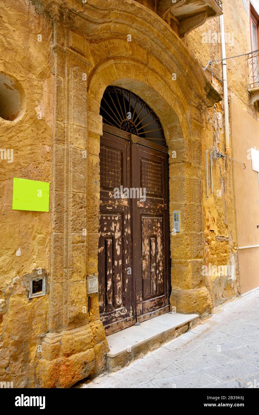 Il centro storico di Mazara del vallo Sicilia Italia Foto Stock