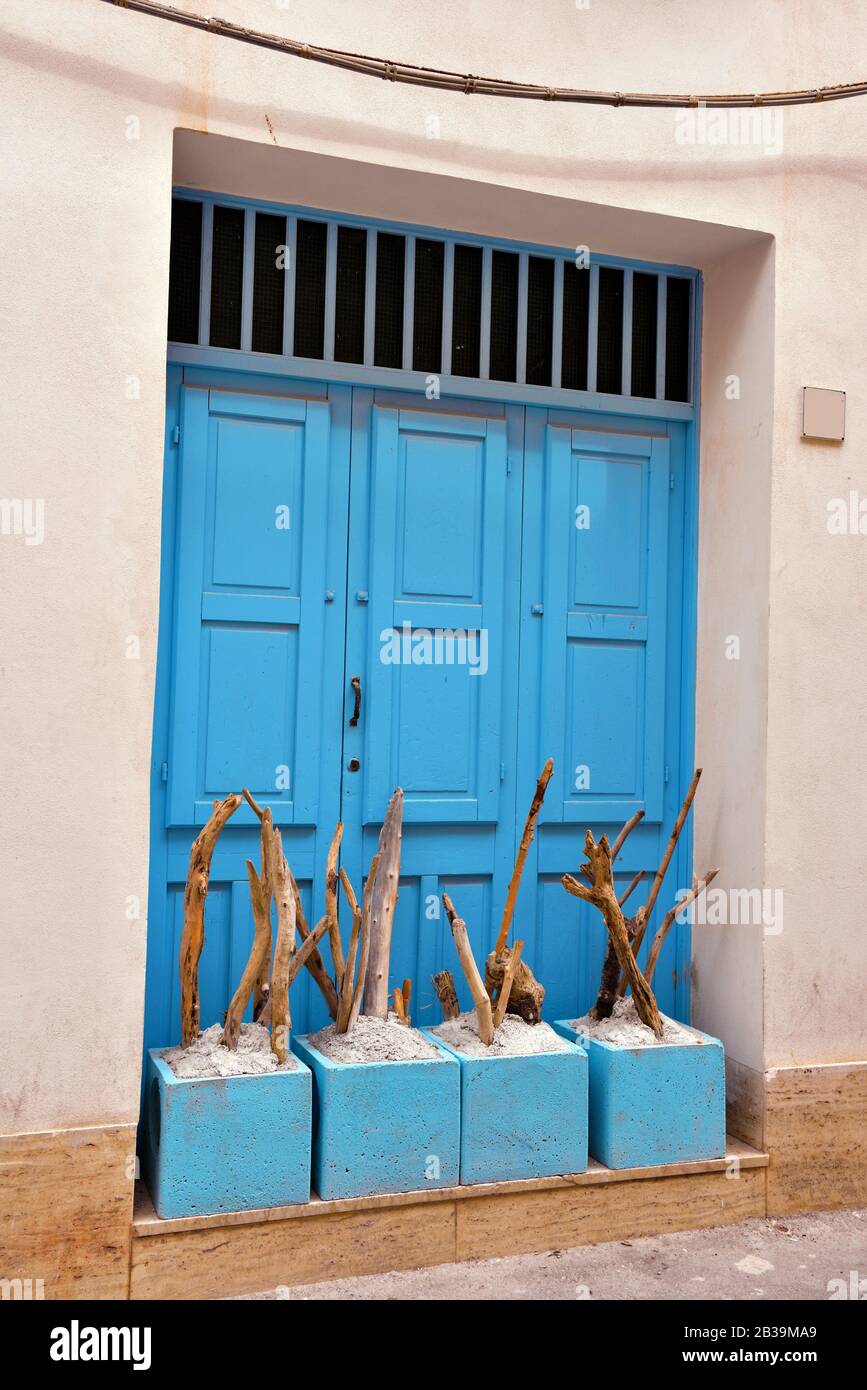 Il centro storico di Mazara del vallo Sicilia Italia Foto Stock