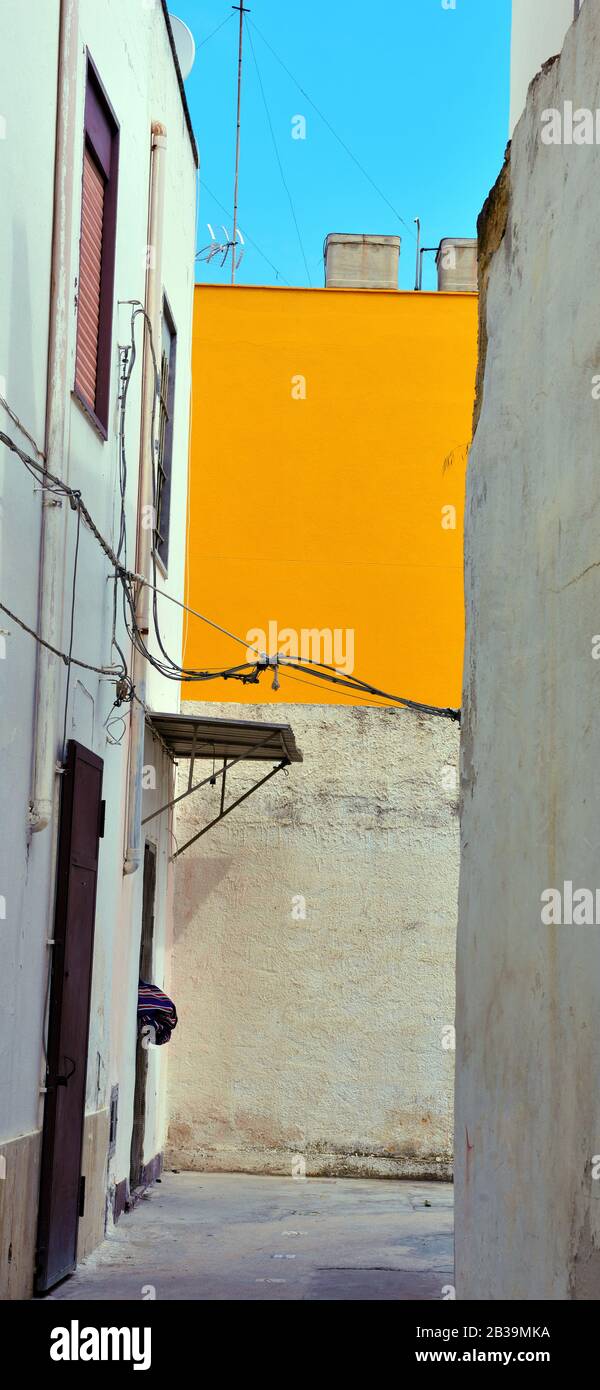 Il centro storico di Mazara del vallo Sicilia Italia Foto Stock
