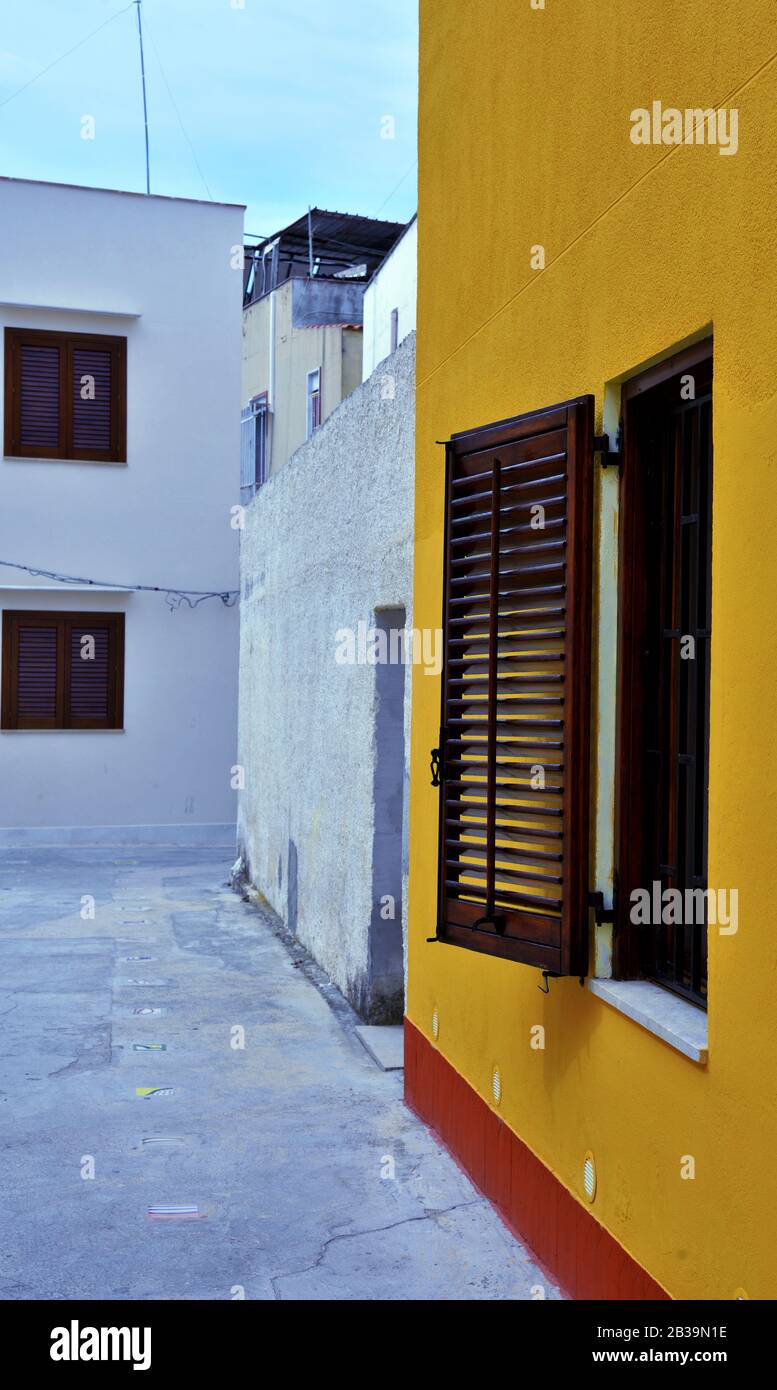 Il centro storico di Mazara del vallo Sicilia Italia Foto Stock