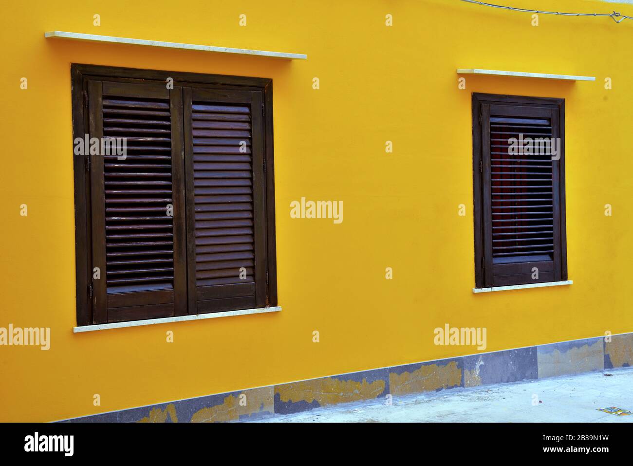 Il centro storico di Mazara del vallo Sicilia Italia Foto Stock