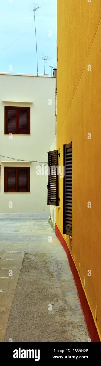 Il centro storico di Mazara del vallo Sicilia Italia Foto Stock