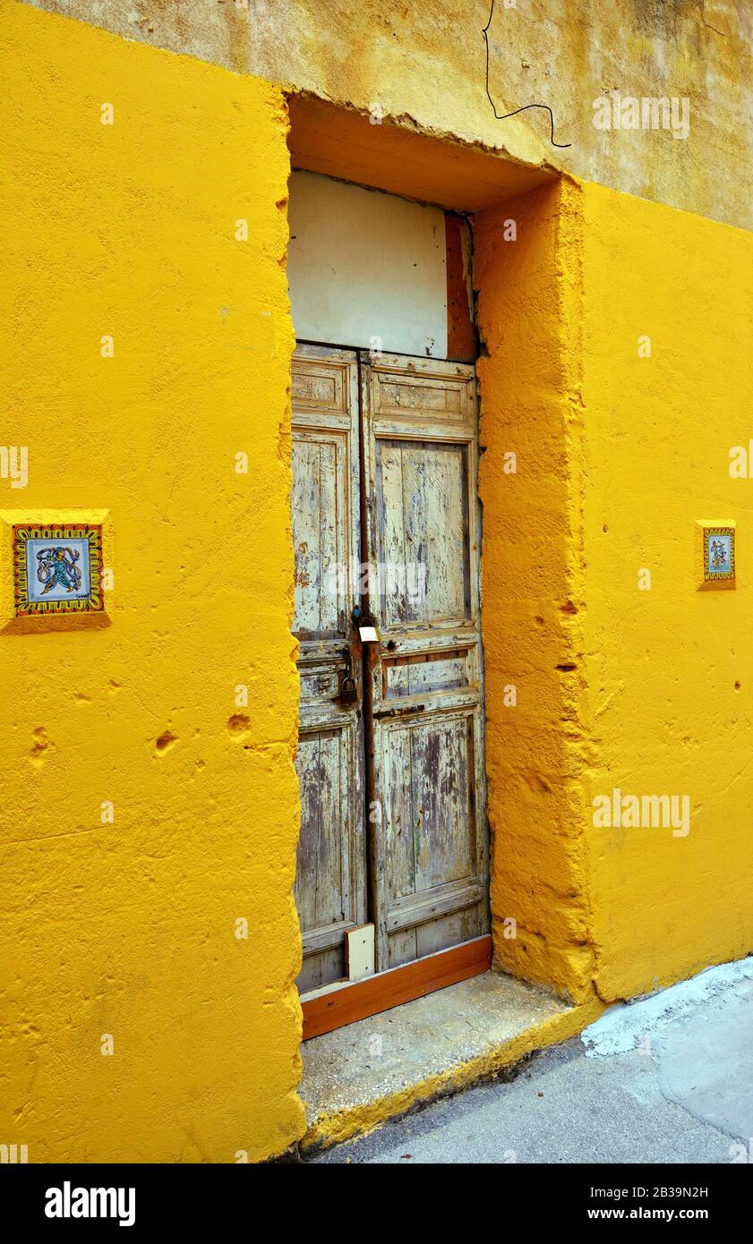 Il centro storico di Mazara del vallo Sicilia Italia Foto Stock